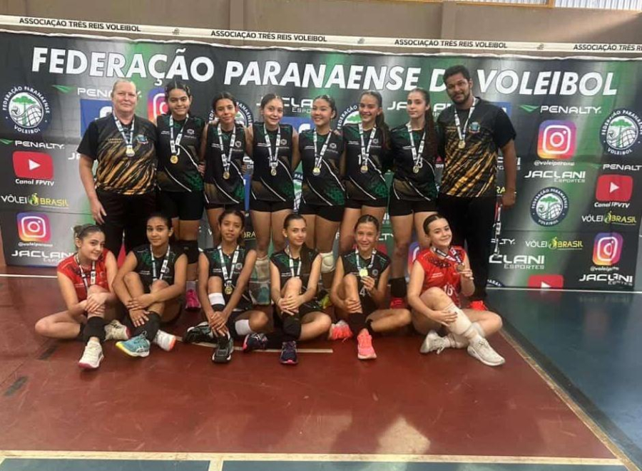 Marialva solta o grito de campeão no Regional Paranaense de Vôlei Sub-15