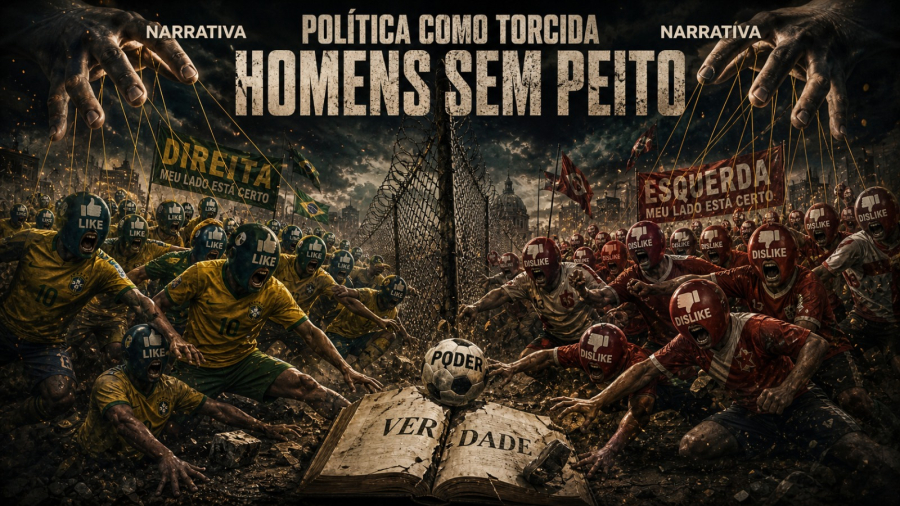 O Brasil e os “Homens sem Peito”: Por que a política virou uma briga de torcidas?