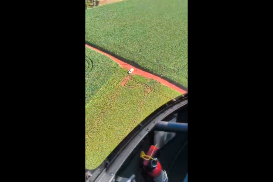 Helicóptero da PMPR localiza em Cascavel suspeitos de latrocínio contra motorista de aplicativo em SC
